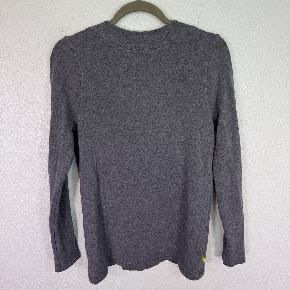 L'Oeuf Poche Baseline Cardigan Womens Medium Gray Zip Front Sweater Golf Preppy - Picture 2 of 9